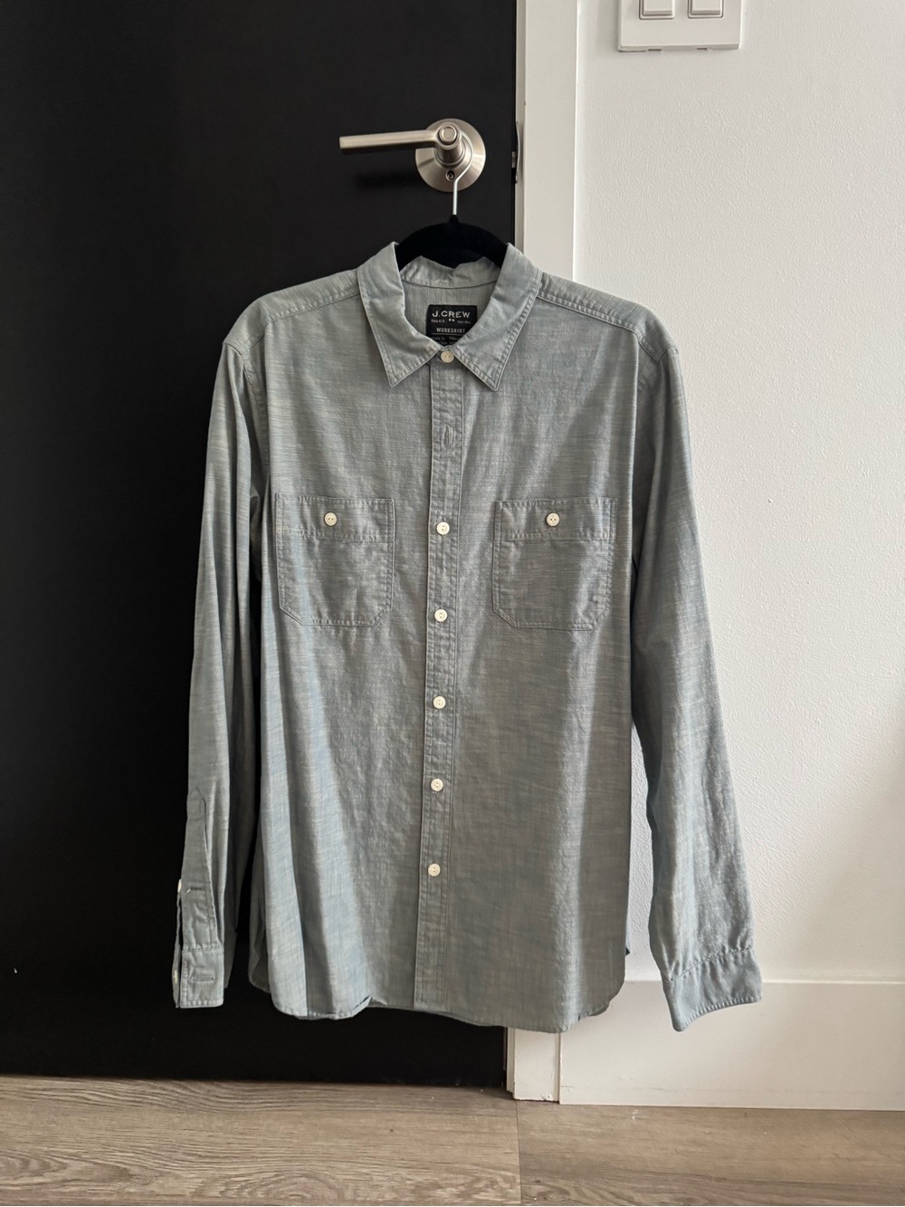 J. Crew Men's long sleeve Cotton Button-Down Shirt
